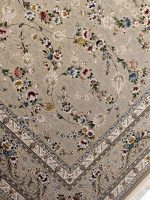 فرش افشان باغ مینو بژ 4