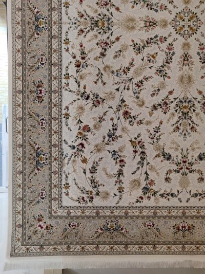 فرش افشان باغ مینو کرم 2