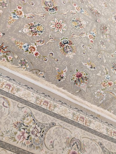 فرش افشان زرنگار نقره ای 2