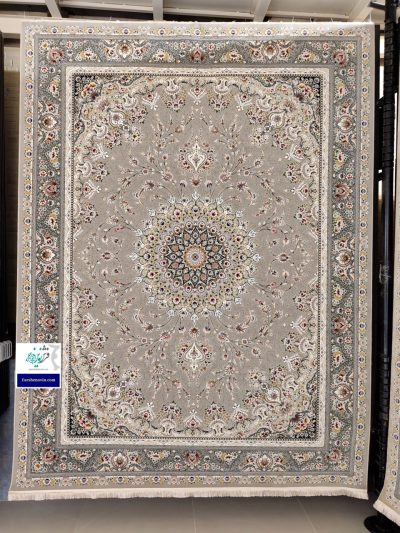 فرش طرح بردیا نقره ای