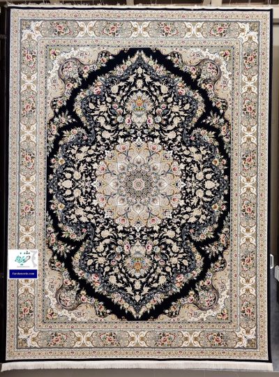 فرش طرح آرین سرمه ای