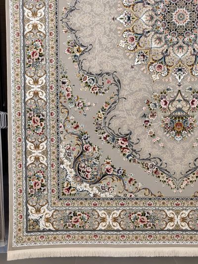 فرش طرح آرین نقره ای 2