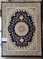 فرش طرح بردیا سرمه ای