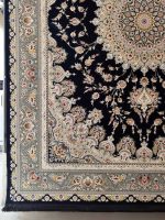 فرش طرح بردیا سرمه ای 2