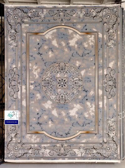 فرش طرح راشل نقره ای