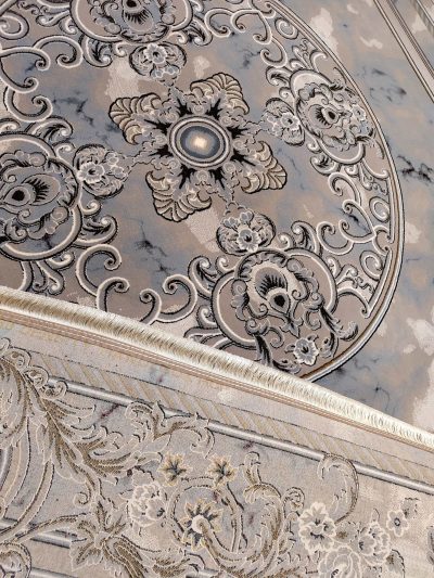 فرش طرح راشل نقره ای 5