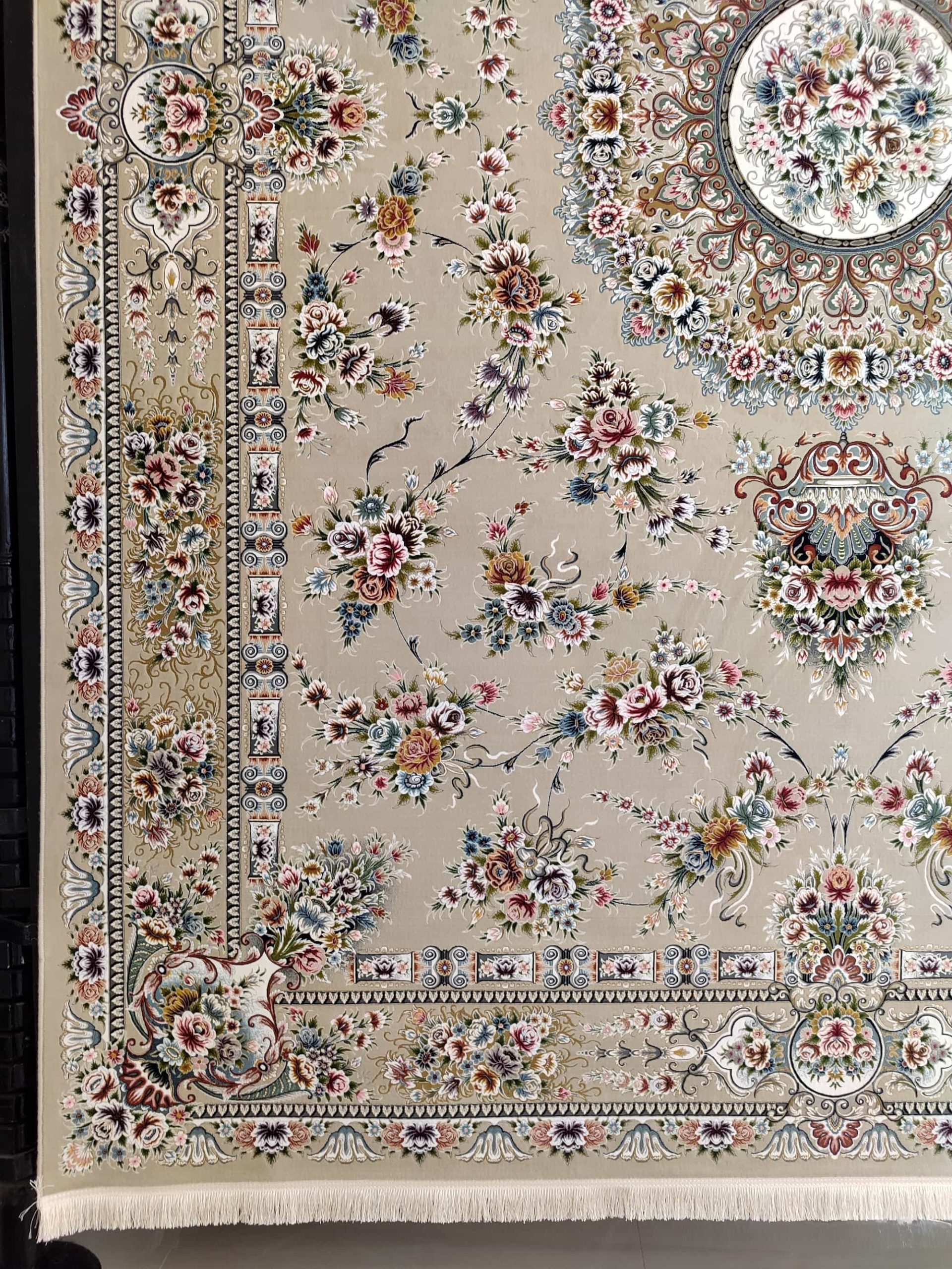 فرش طرح پریزاد بژ 2