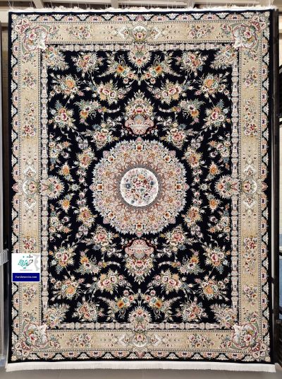 فرش طرح پریزاد سرمه ای