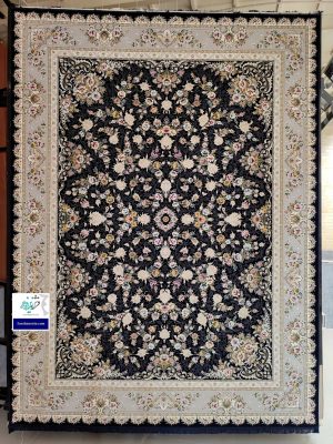 فرش افشان پویان سرمه ای