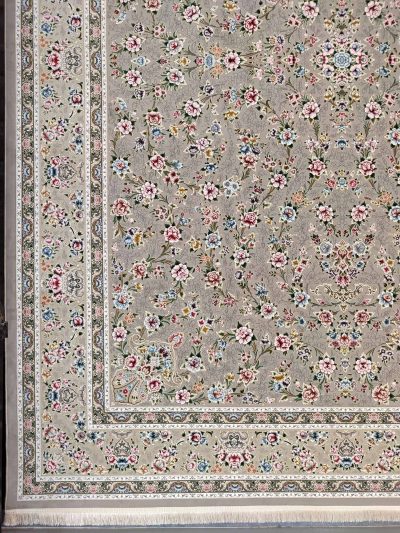 فرش طرح مهر آسا نقره ای 2